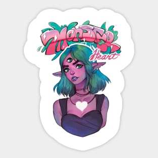 Monster Heart Sticker